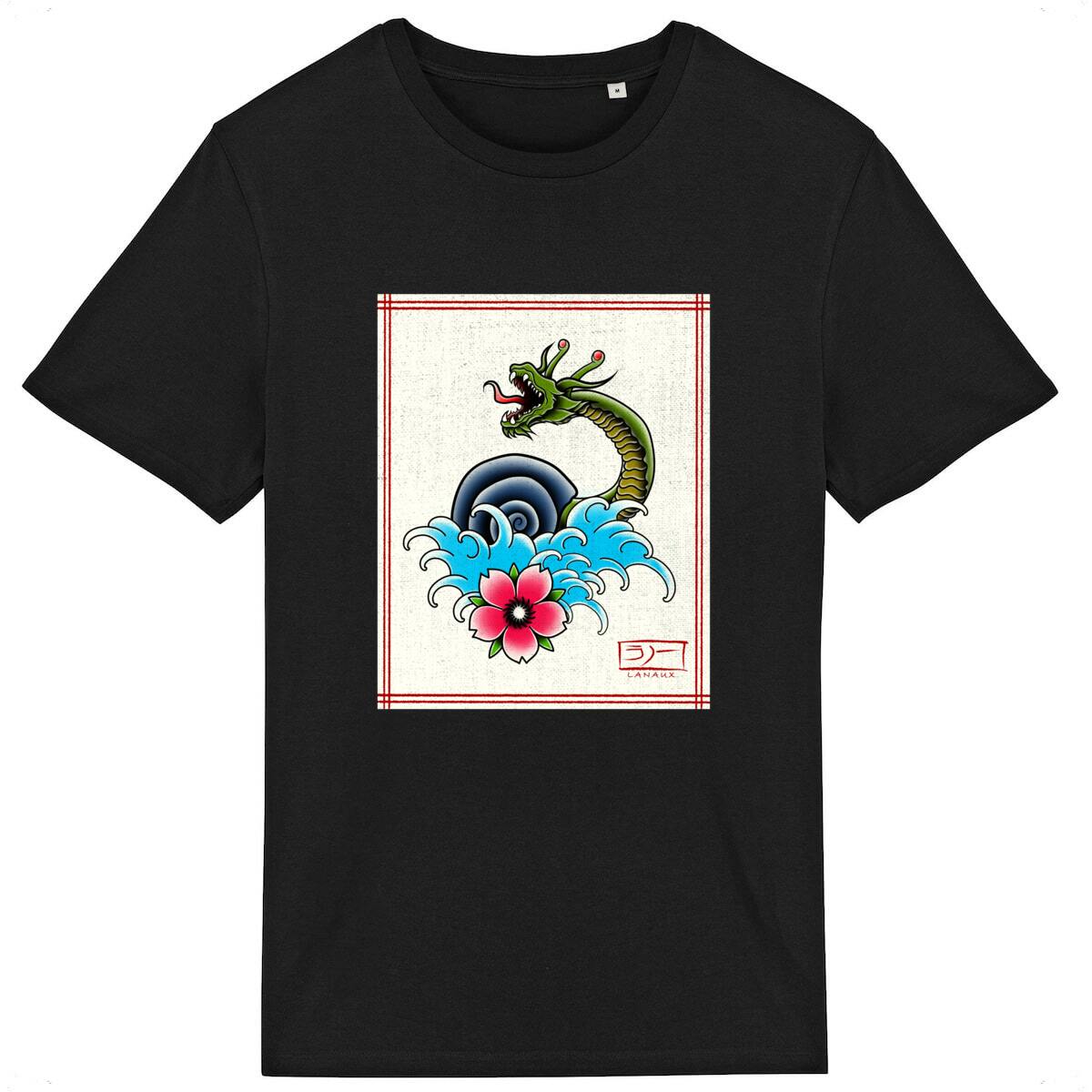 Lanaux Japanese Style Unisex T-shirt designed by NyqvistArts