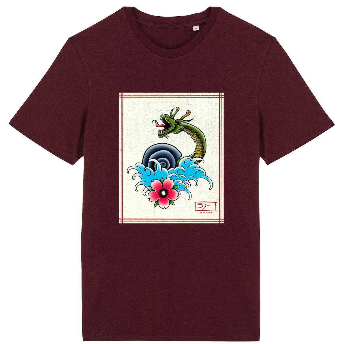 Lanaux Japanese Style Unisex T-shirt designed by NyqvistArts