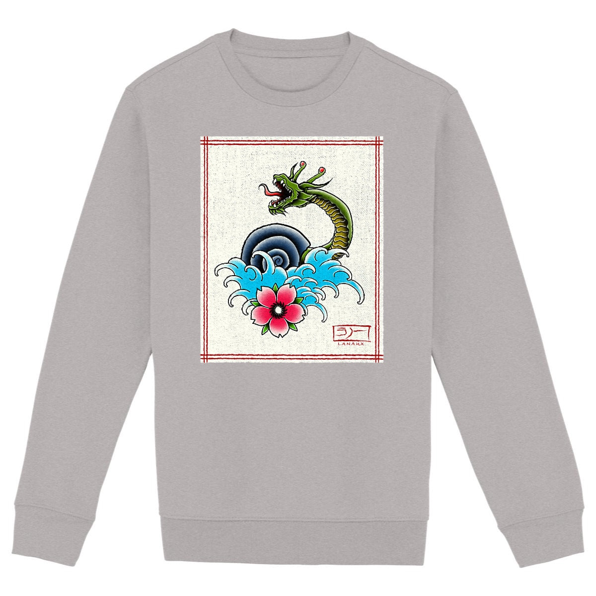 Lanaux Japanese Style Sweatshirt designed by NyqvistArts