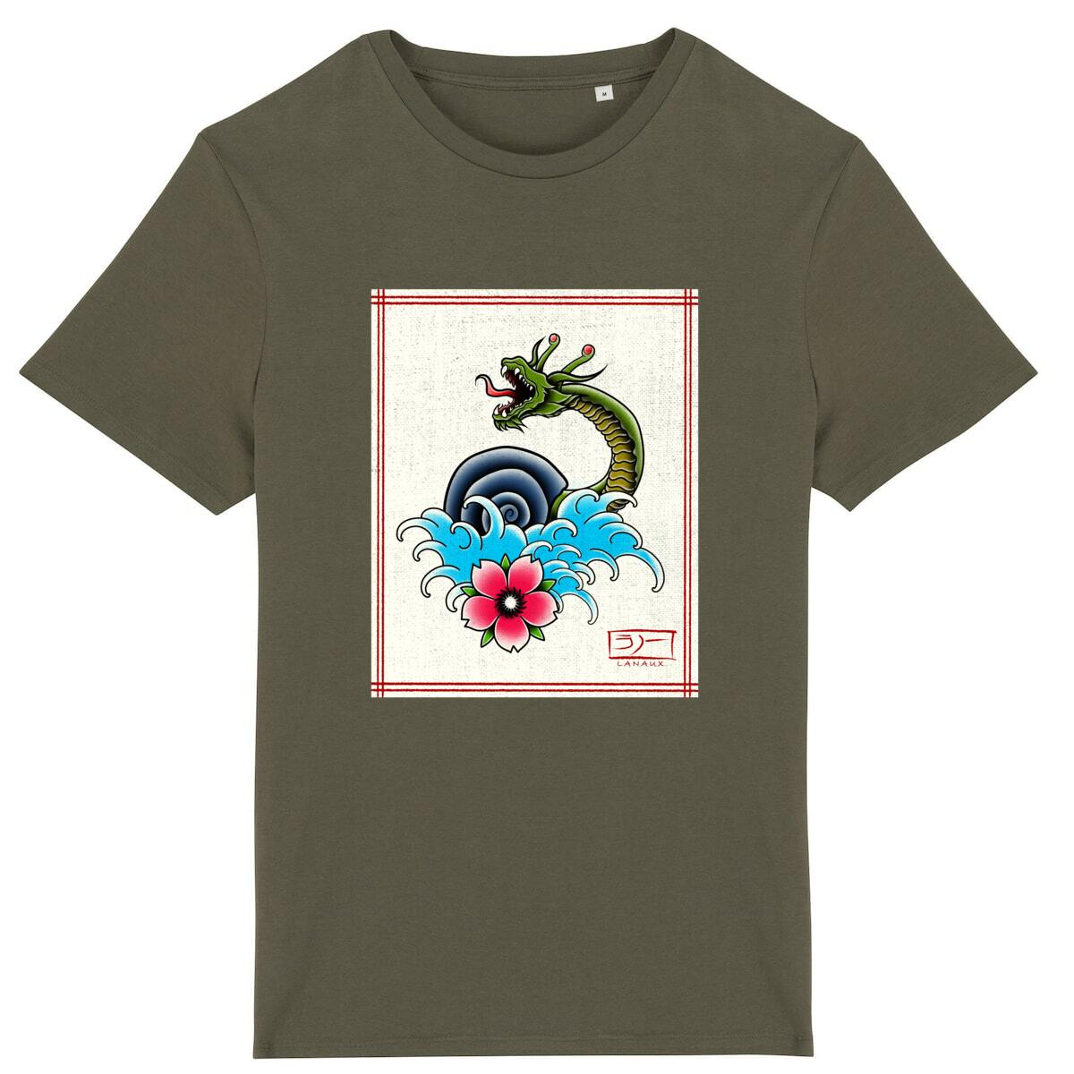 Lanaux Japanese Style Unisex T-shirt designed by NyqvistArts