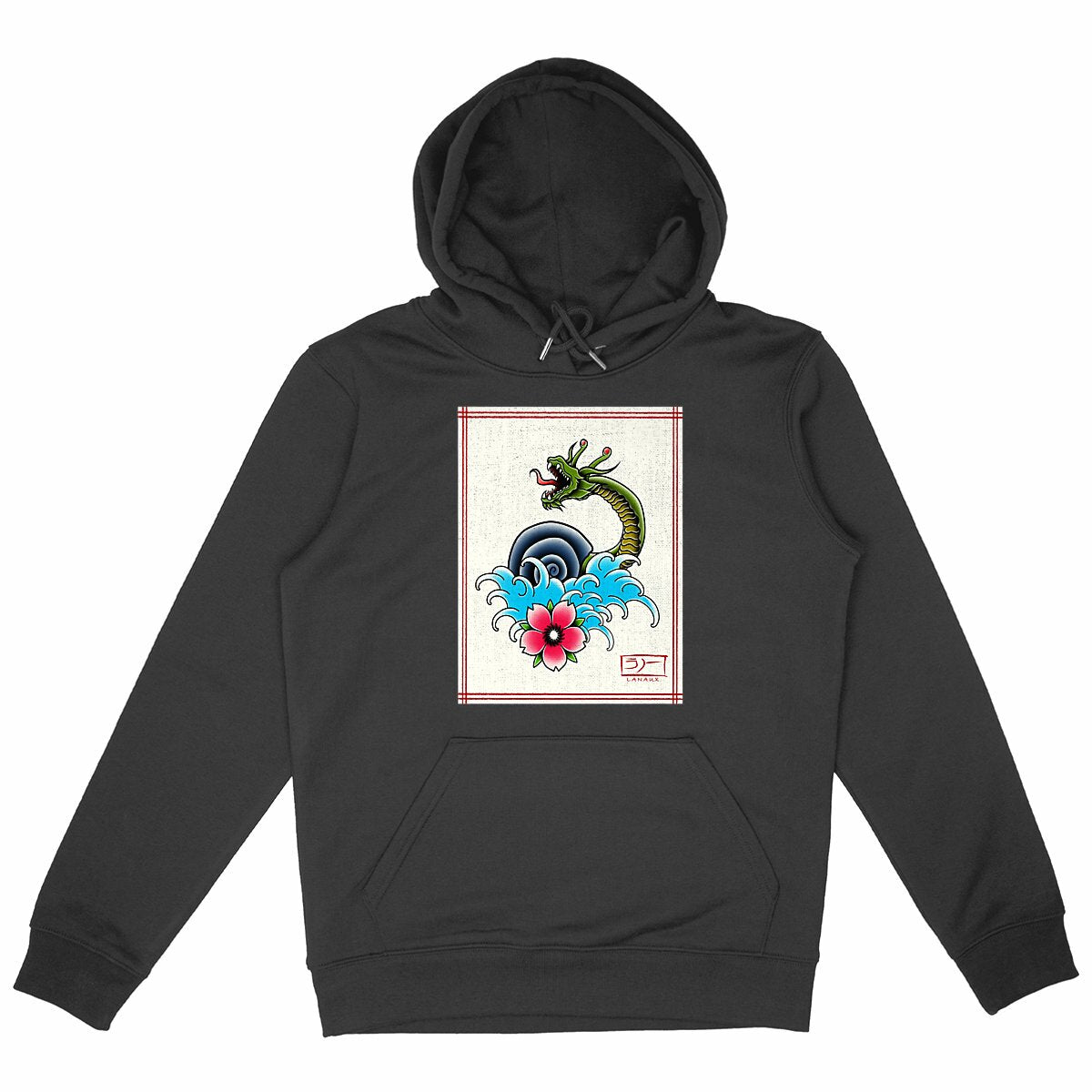 Lanaux Japanese Style Hoodie designed by NyqvistArts