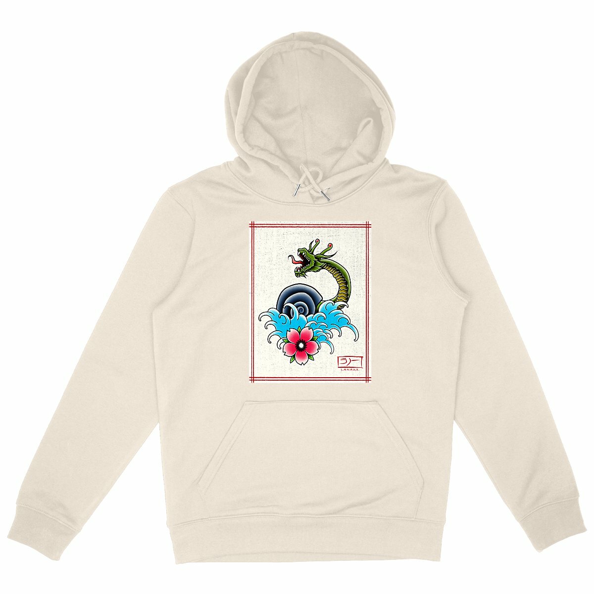 Lanaux Japanese Style Hoodie designed by NyqvistArts