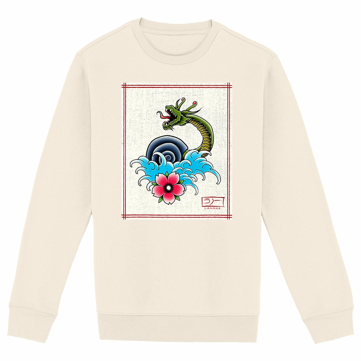 Lanaux Japanese Style Sweatshirt designed by NyqvistArts